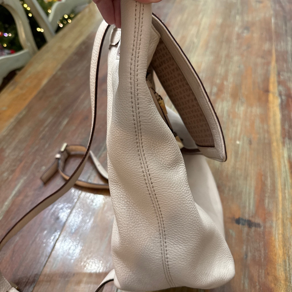 Kate Spade Beige Leather Drawstring Backpack Purse One Size Women’s - Picture 8 of 12